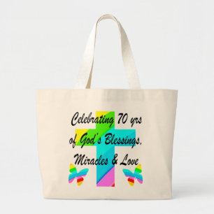 BOLSO DE TELA GIGANTE CELEBRACIÓN DE LA 70ª MARIPOSA Y EL DISEÑO CRUZ