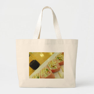 Bolso De Tela Gigante Cena De Sushi Arroz Pescado Dieta Saludable