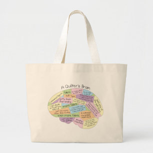 Bolso De Tela Gigante Cerebro de Costurera