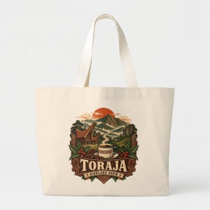 Bolso De Tela Gigante Cerveza de altura Toraja Vintage Café Indonesio To