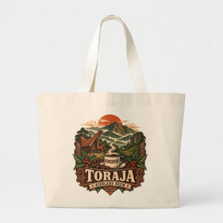 Bolso De Tela Gigante Cerveza de altura Toraja Vintage Café Indonesio To