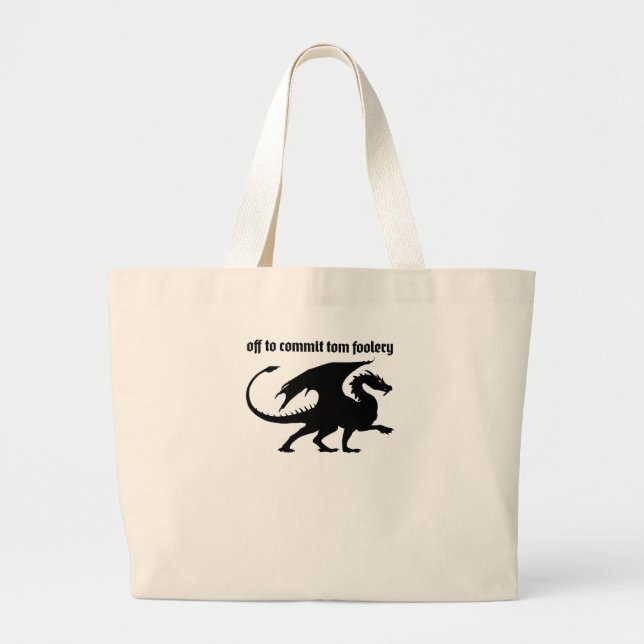 Bolso De Tela Gigante Chaotic Little Dragon (Frente)
