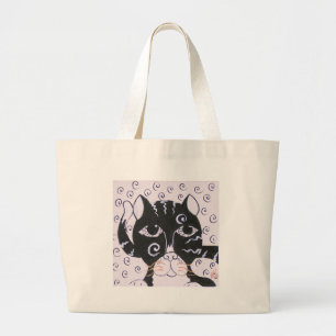 Bolso De Tela Gigante Charla Noir