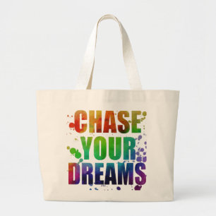 Bolso De Tela Gigante Chase Your Dreams Jumbo Tote Bag