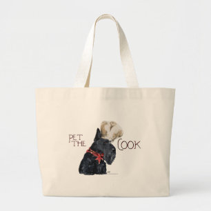 Bolso De Tela Gigante Chef de Terrier Escocés