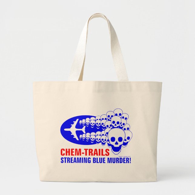 Bolso De Tela Gigante Chem Trails (Frente)