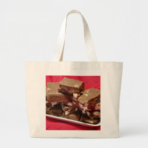Bolso De Tela Gigante Cherry Chocolate Fudge Marshmallow En Una Placa