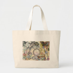 Bolso De Tela Gigante Cheshire Cat Alice Wonderland Classic