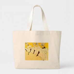 Bolso De Tela Gigante Chica de danza amarilla Toulouse Lautrec Poster