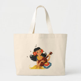 Bolso De Tela Gigante Chica de Hula Hula