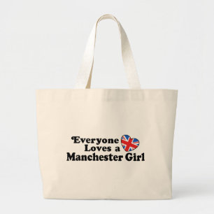 Bolso De Tela Gigante Chica de Manchester