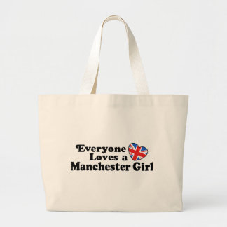 Bolso De Tela Gigante Chica de Manchester