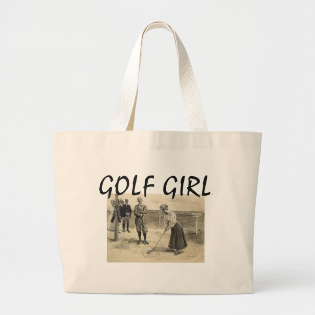 Bolso De Tela Gigante Chica SUPERIOR del golf (Frente)