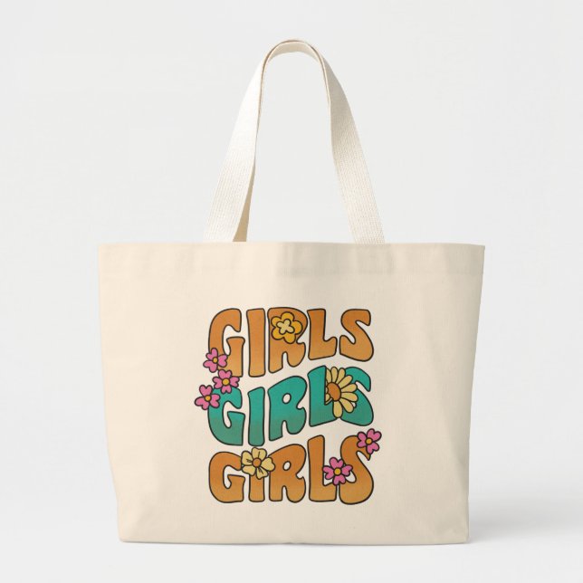 Bolso De Tela Gigante Chicas Chicas Chicas Tote Bag (Frente)