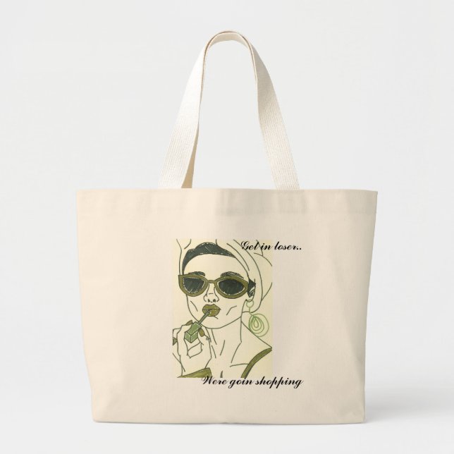 Bolso De Tela Gigante Chicas medios (Frente)