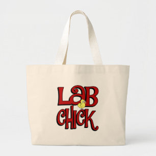 BOLSO DE TELA GIGANTE CHICK LAB - CHICA LABORATORIO SLANG / HUMOR