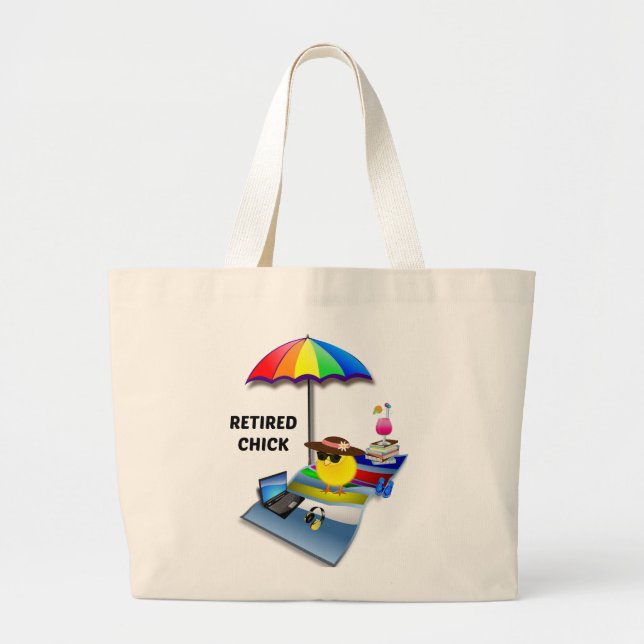Bolso De Tela Gigante Chick retirado (Frente)
