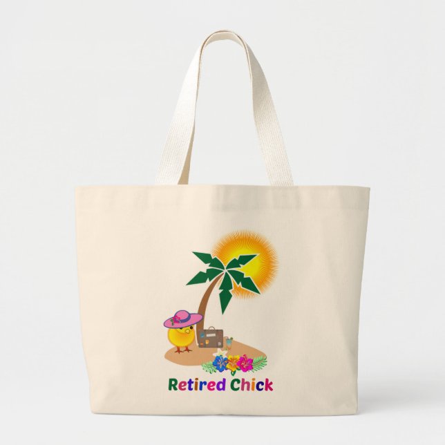 Bolso De Tela Gigante Chick retirado de vacaciones (Frente)
