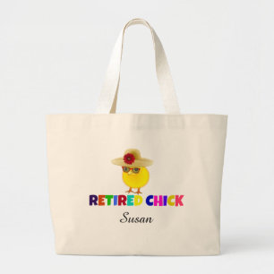 Bolso De Tela Gigante Chick retirado, tan lindo. Personalizar con su nom
