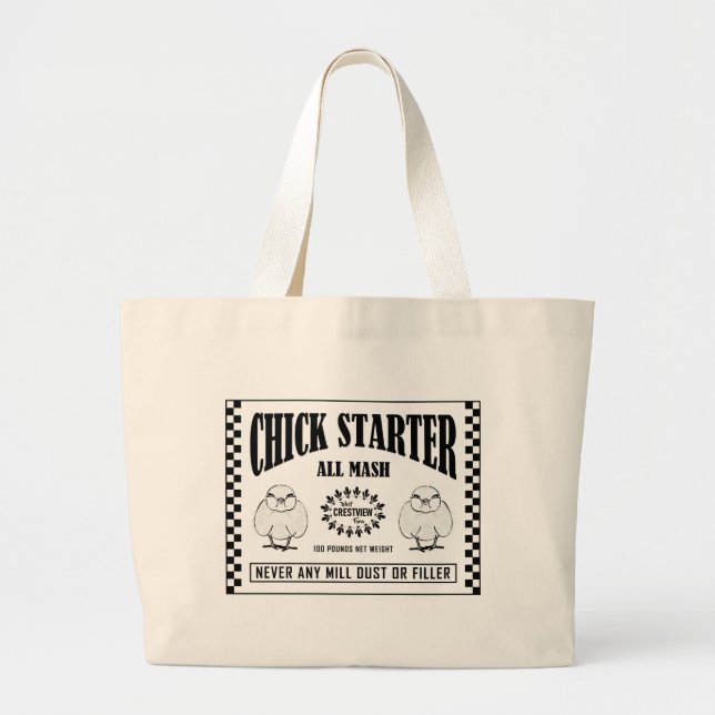 BOLSO DE TELA GIGANTE CHICK STARTER (Frente)