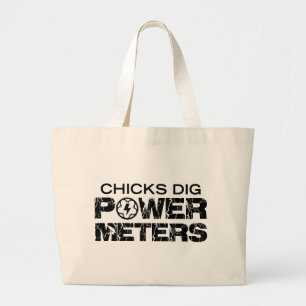 Bolso De Tela Gigante Chicks Dig Power Meters