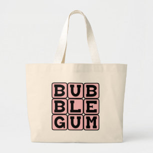 Bolso De Tela Gigante Chicle, Color y Caramelo