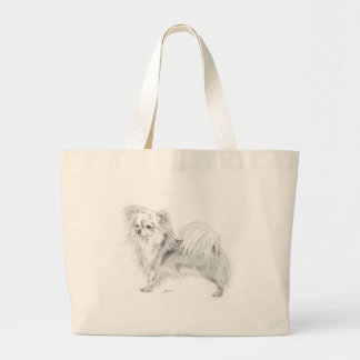Bolso De Tela Gigante Chihuahua de Longcoat - colocándose