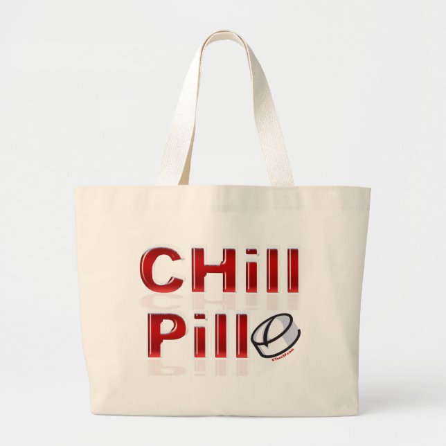 Bolso De Tela Gigante Chill Pill Funny PMS (Frente)