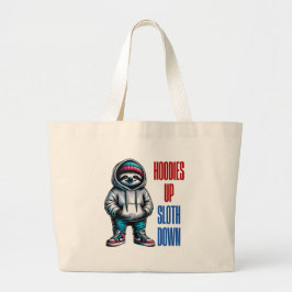 Bolso De Tela Gigante Chill Vibes Hoodie Sloth Streetwear