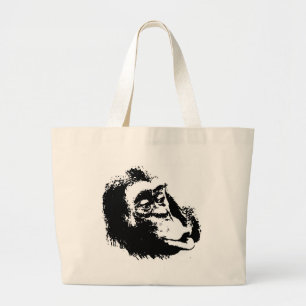 Bolso De Tela Gigante Chimpanzee divertido de Pop Art