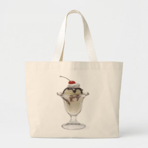 Bolso De Tela Gigante Chocolate Ice Cream Sundae