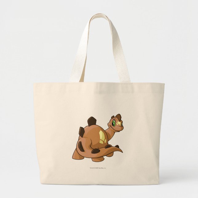 Bolso De Tela Gigante Chomby Brown (Frente)
