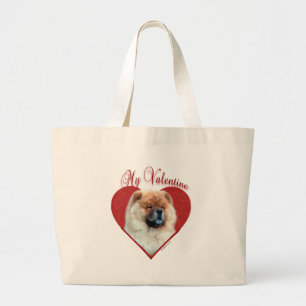 Bolso De Tela Gigante Chow Chow Valentine