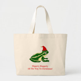 Bolso De Tela Gigante Christmas Frog Tote Bag