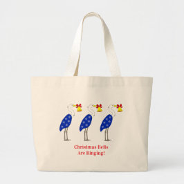 Bolso De Tela Gigante Christmas Herons Tote Bag