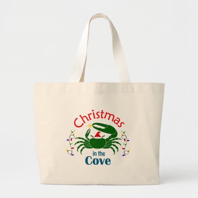 Bolso De Tela Gigante Christmas in the Cove Tote Bag (Frente)