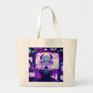 Bolso De Tela Gigante Ciberpunk gótico Demon Fantasy Anime Chica