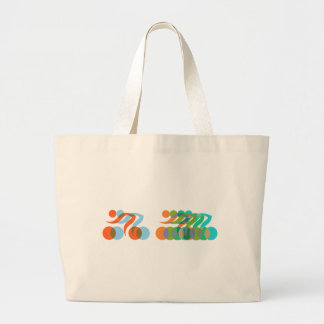 Bolso De Tela Gigante Ciclistas frenéticos