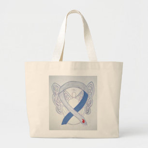 Bolso De Tela Gigante Cinta de sensibilización sobre la diabetes Persona