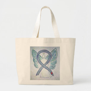 Bolso De Tela Gigante Cinta de sensibilización sobre la diabetes Persona