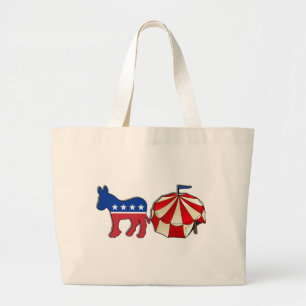 Bolso De Tela Gigante Circo de burro demócrata