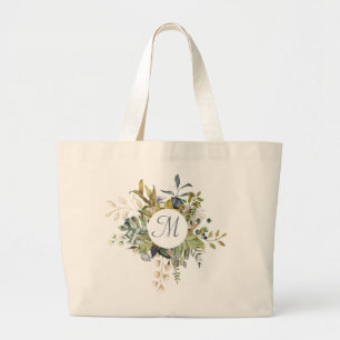 Bolso De Tela Gigante Circular Floliage Fram with Monogram