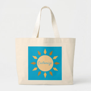 Bolso De Tela Gigante Círculo solar geométrico Thunder_Cove