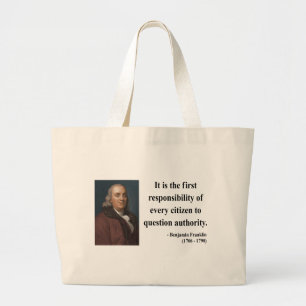 Bolso De Tela Gigante Cita 3b de Ben Franklin