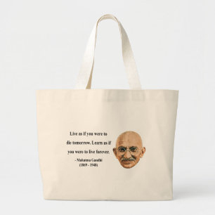 Bolso De Tela Gigante Cita 4b de Gandhi