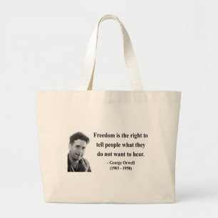 Bolso De Tela Gigante Cita 4b de George Orwell