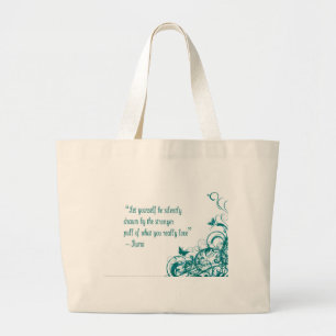 Bolso De Tela Gigante cita de amor de Rumi