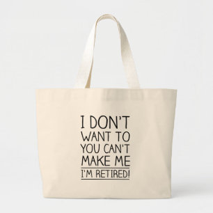 Bolso De Tela Gigante Cita de jubilación humorística