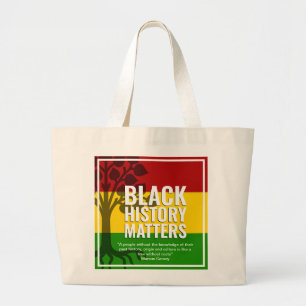 Bolso De Tela Gigante Cita de MARCUS GARVEY BHM