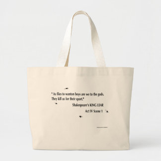 Bolso De Tela Gigante Cita de rey Lear